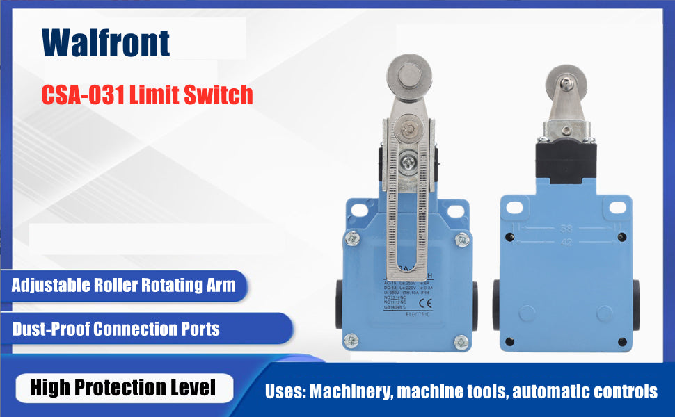 CSA-031 Limit Position Switch Limit Switch Automatic Reset with Adjustable Roller Rotating Arm for Machinery IP66 Waterproof Limit Switch,fast and free shipping .