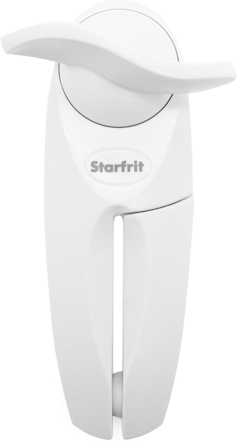 Little Beaver Can Opener - Safe - Holds Lid and Leaves No Sharp Edges on Lid - Comfort Grip - 3 year warranty