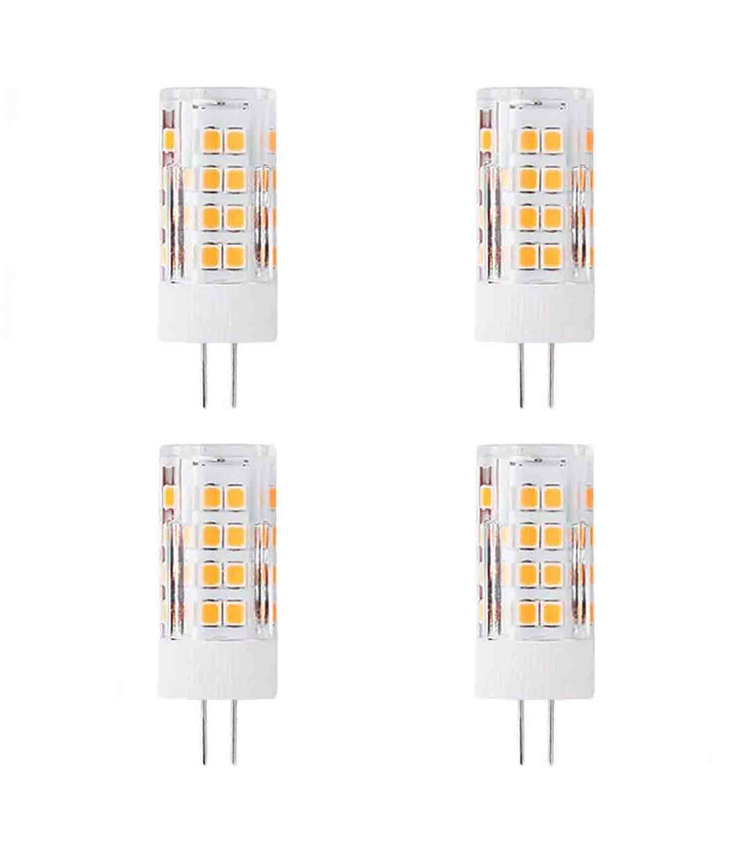 G4 LED 3W=35Watt, 300 lumens Soft White (3000K),G4 Bi Pin Base, Flicker Free Dimmable G4 Bi-pin Base,CETL/ETL certified, LED Bulb ideal for outdoors, indoors, wall sconce, chandeliers, landscape lighting, vanities etc (4-Pack) -