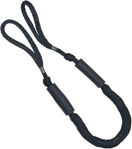 Bungee Dock Line, Mooring Ropes 2 Pack of 4-5.5 ft - Perfect for Boat, PWC, Jet ski, Pontoon, Kayak, Canoe, Power Boat, fast and free shipping