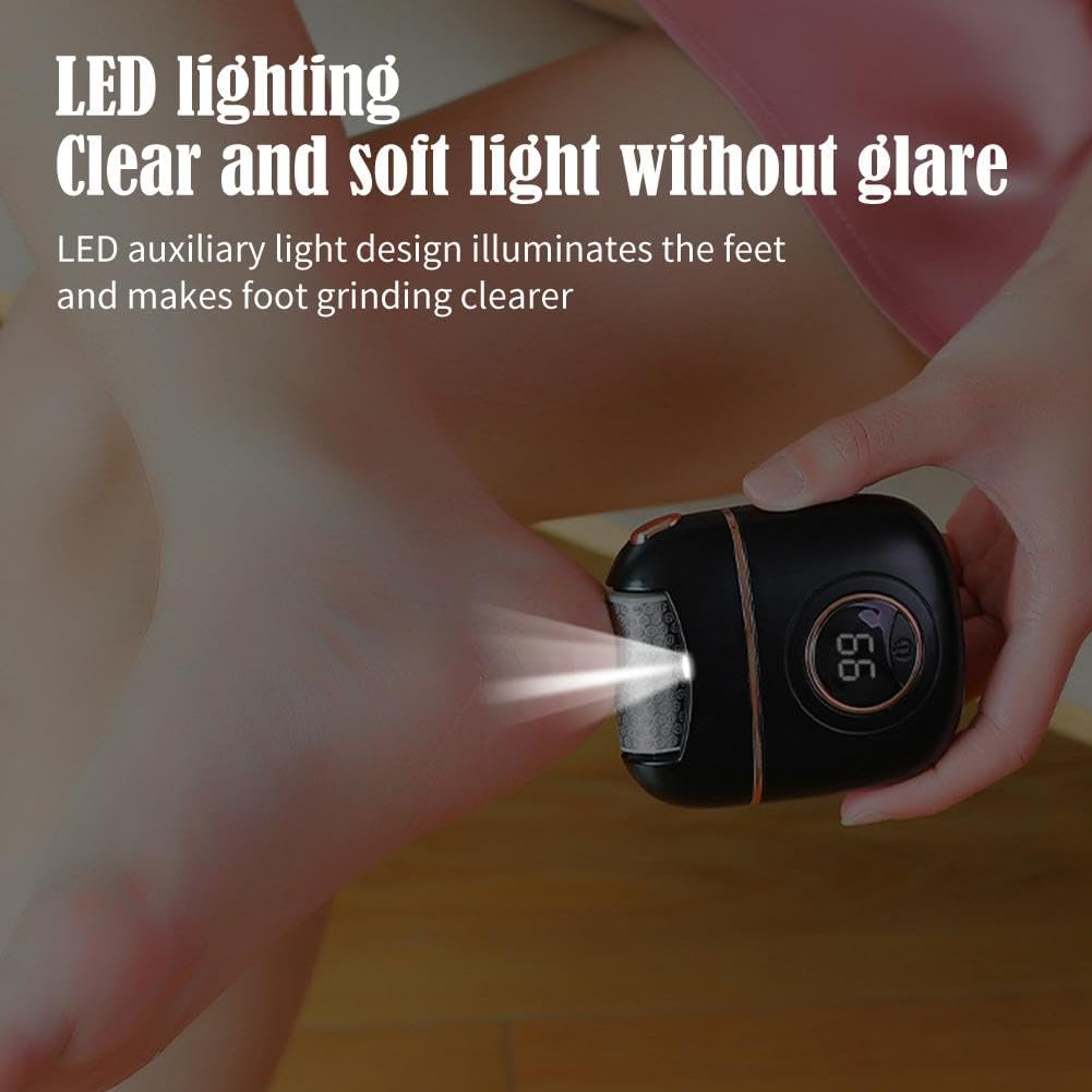 Automatic Callus Remover for Feet,Electric Washable Digital Display Electric Foot Polisher with Roller Heads 2 Gears,Rechargeable Pedicure Tools Waterproof Foot File for Dead Cracked Skin (Blue).free delivery in 30days