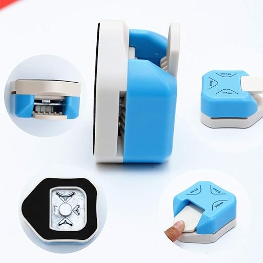 Paper Corner Rounder 3 in 1 (R4mm+R7mm+R10mm), Cutter Punches for Paper Crafts, Envelope Punch Board,Hole Puncher, Laminate, DIY Projects, Photo Cutter,Card Making and Scrapbooking, free and fast shipping.