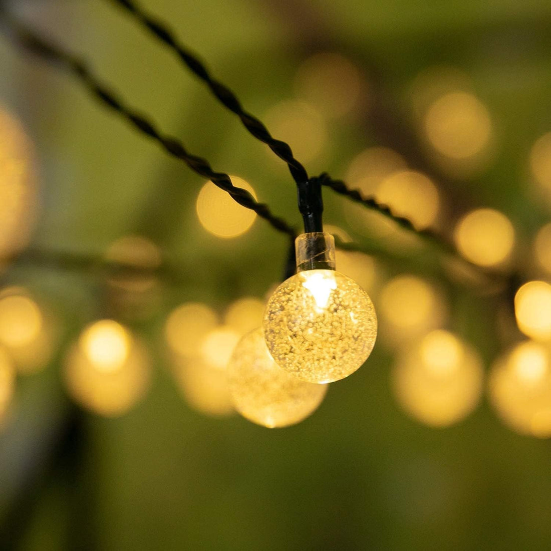 Solar String Lights Outdoor 60 Led 35.6 FT Crystal Globe Lights with 8 Lighting Modes, Waterproof Solar Powered Patio Lights for Garden Yard Porch Wedding Party Decor (Warm White),free and fast delivery.