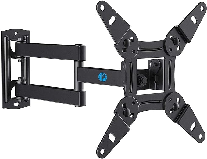 Full Motion TV Monitor Wall Mount Bracket Articulating Arms Swivels Tilts Extension Rotation for Most 13-42 Inch LED LCD Flat Curved Screen TVs & Monitors, Max VESA 200x200mm up to 44lbs ,Free and fast shipping.