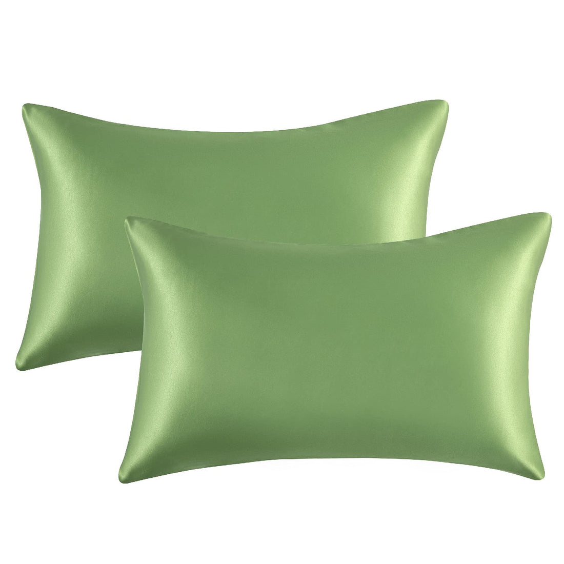 Cymak Satin Pillow Cases 2 Pack Satin Pillowcase for Hair and Skin - Similar to Silk Pillow Cases with Envelope Closure