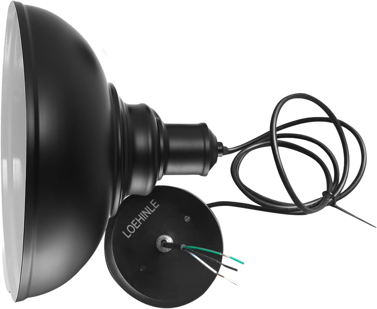 Pendant Lighting Vintage Industrial Fixtures, Black Metal Farmhouse Lights, Ceiling Lamp for Kitchen Home Island Dining Room Bedroom, 11.4 inches,Free and fast shipping.