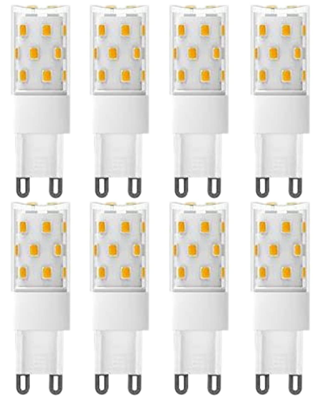 G9 LED Light Bulb,Bi Pin, 6Watt,  60W Equivalent ,600 lumens, Flicker Free, Dimmable, CETL/ETL (4-Pack)