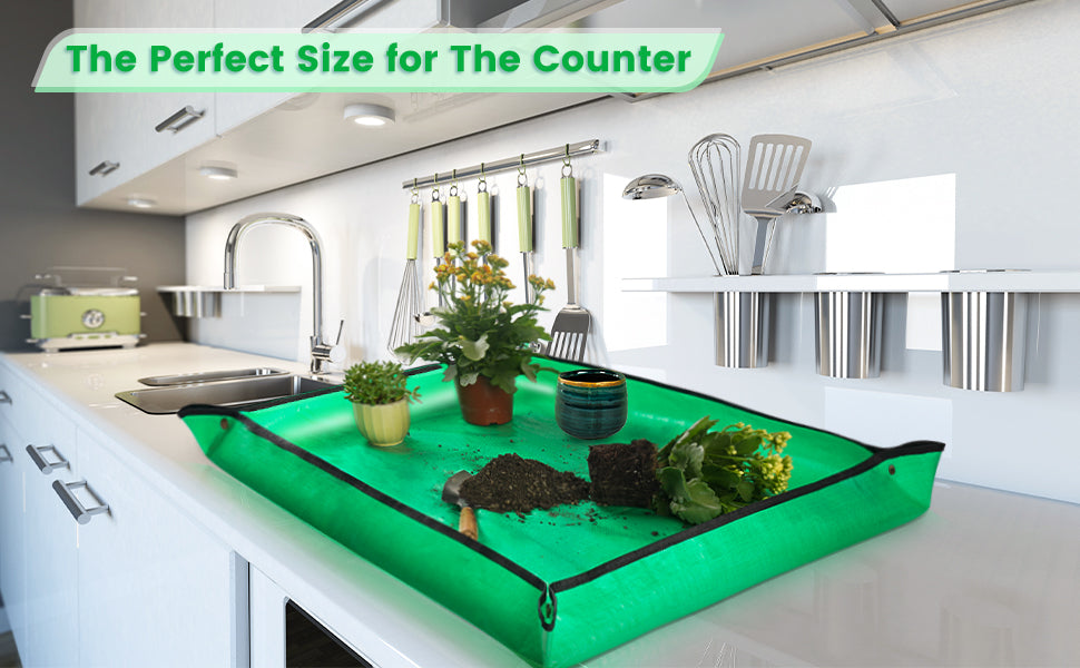 39.5"X31.5" Large Repotting Mat for Indoor Plants Transplanting Thick Rectangular Waterproof Rpotting Mat Gardening Gifts for Women,Free and fast shipping.