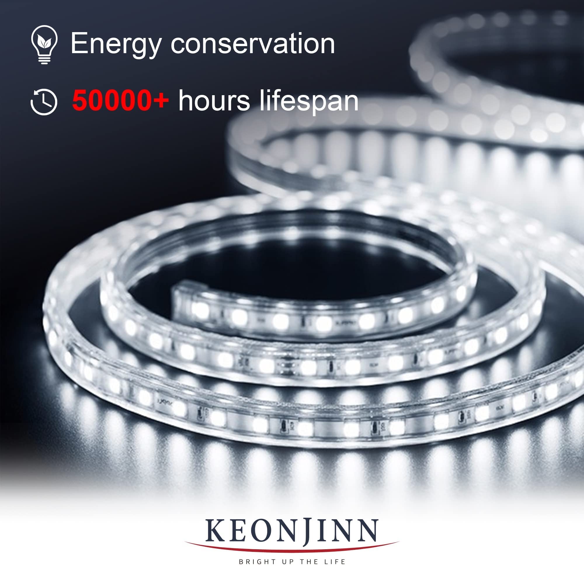 Cymak LED Mirror Bathroom Mirror with Lights, Lighted Vanity Mirror, Wall Mounted Anti-Fog Dimmable Lighting Makeup Mirrors, IP54 Waterproof Shatterproof (Vertical or Horizontal)