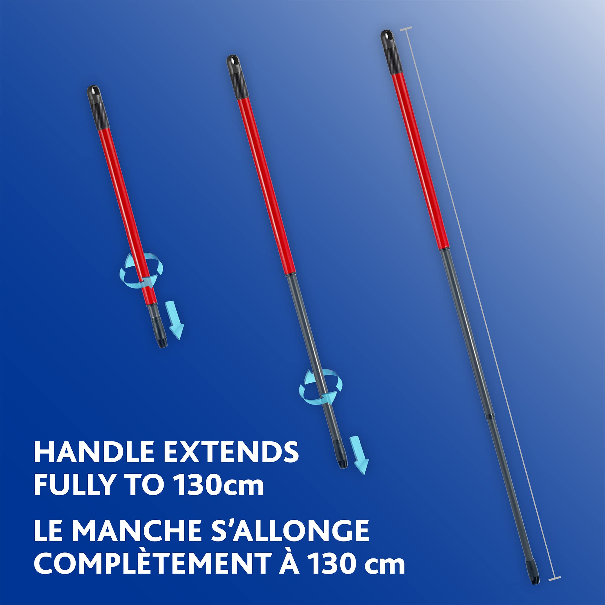 Vileda EasyWring Microfibre Spin Mop & Bucket Floor Cleaning System with Power Refill