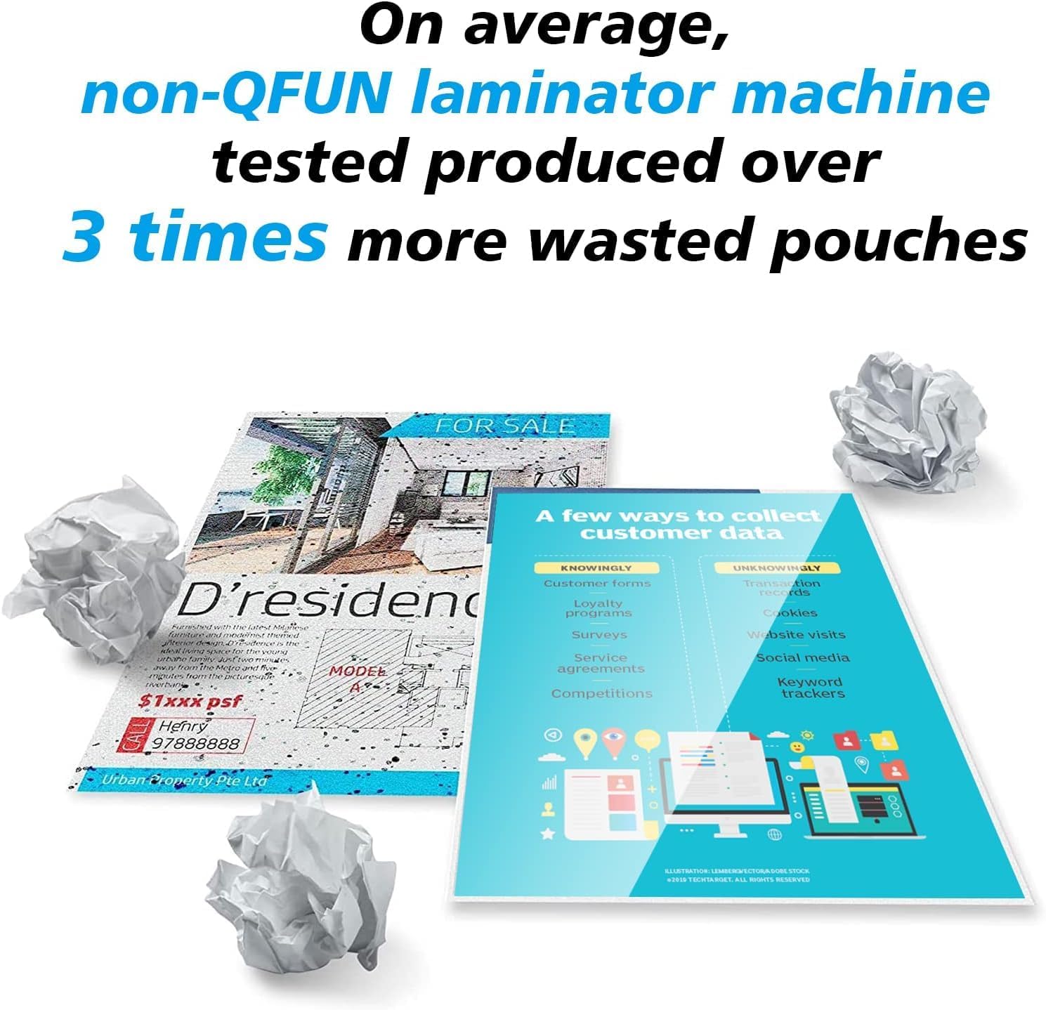 Laminator Machine and Sheets 13-Inch, Laminating Machine 11x17 Cold Thermal Laminator,white colour, 9 in 1 Lamination Machine 60s Warm-Up No Jam, for Home/School/Office use, Fast and free shipping.