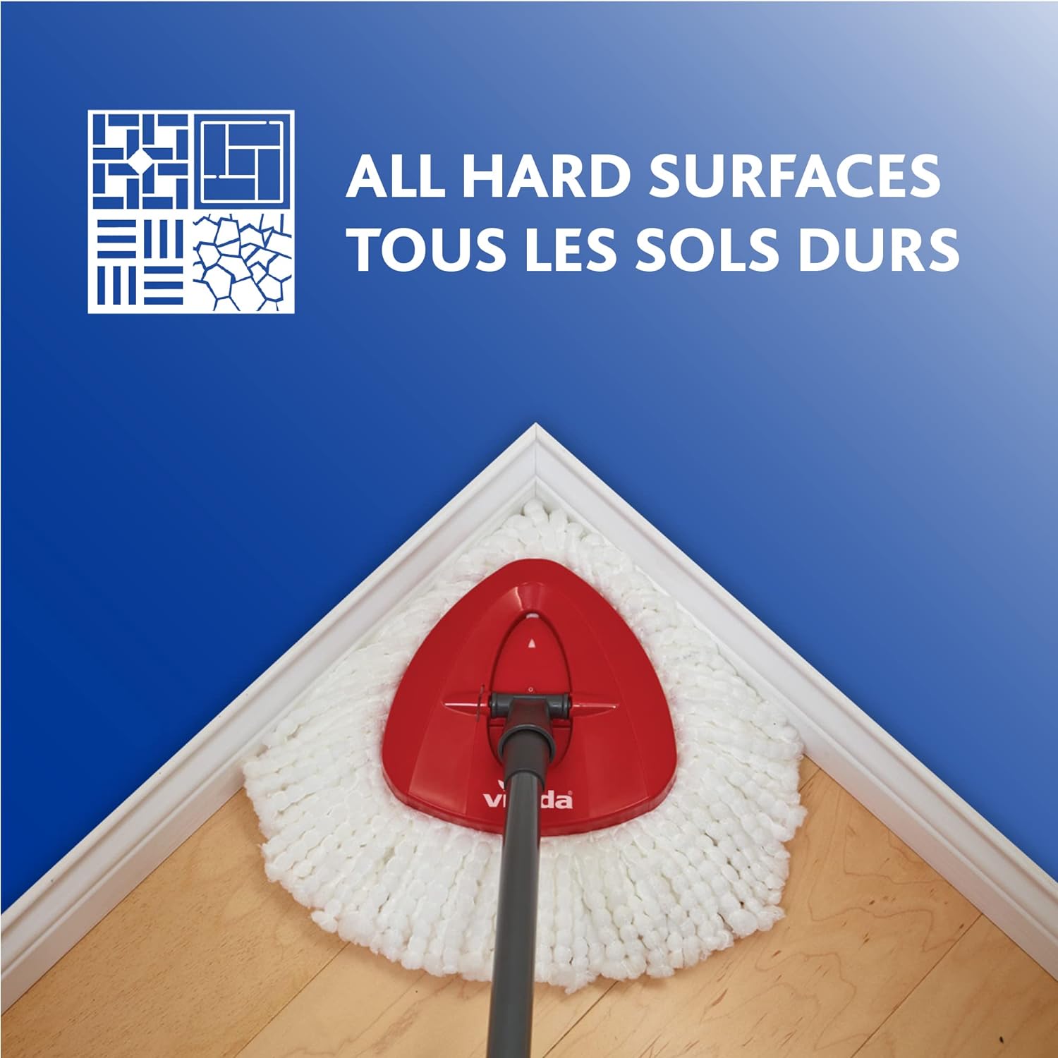 Vileda EasyWring Microfibre Spin Mop & Bucket Floor Cleaning System