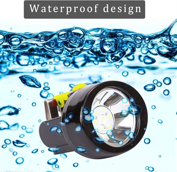 Waterproof Explosion-Proof LED Mining Light Rechargeable Mining Headlamp Miners Lamps KL2.8LM Cap Lights for Coal Miner Night Coon Hunting Headlamp (Yellow) .Fast and free delivery.
