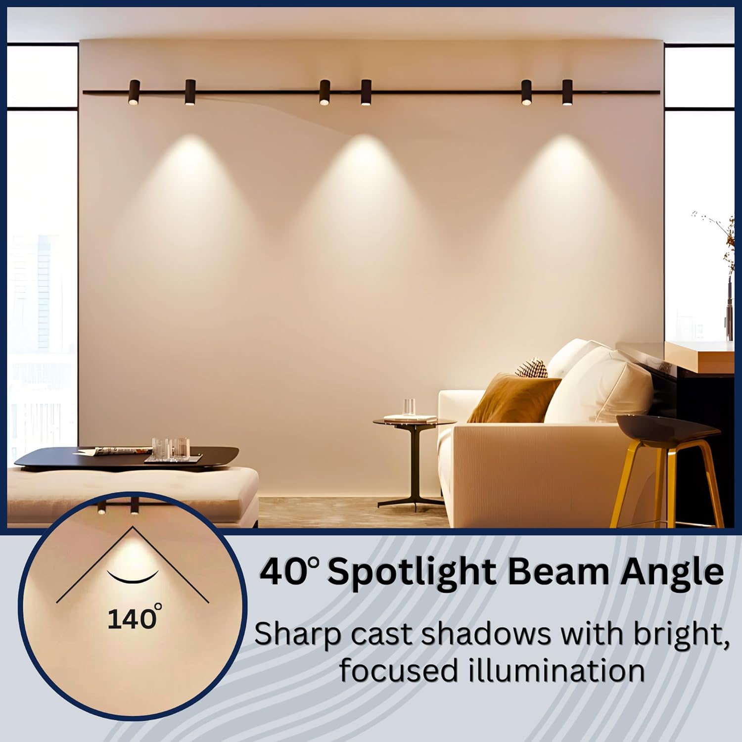 MR16, 50W Equivalent, 3000K, 580LM, Dimmable LED Light Bulb (6-Pack)