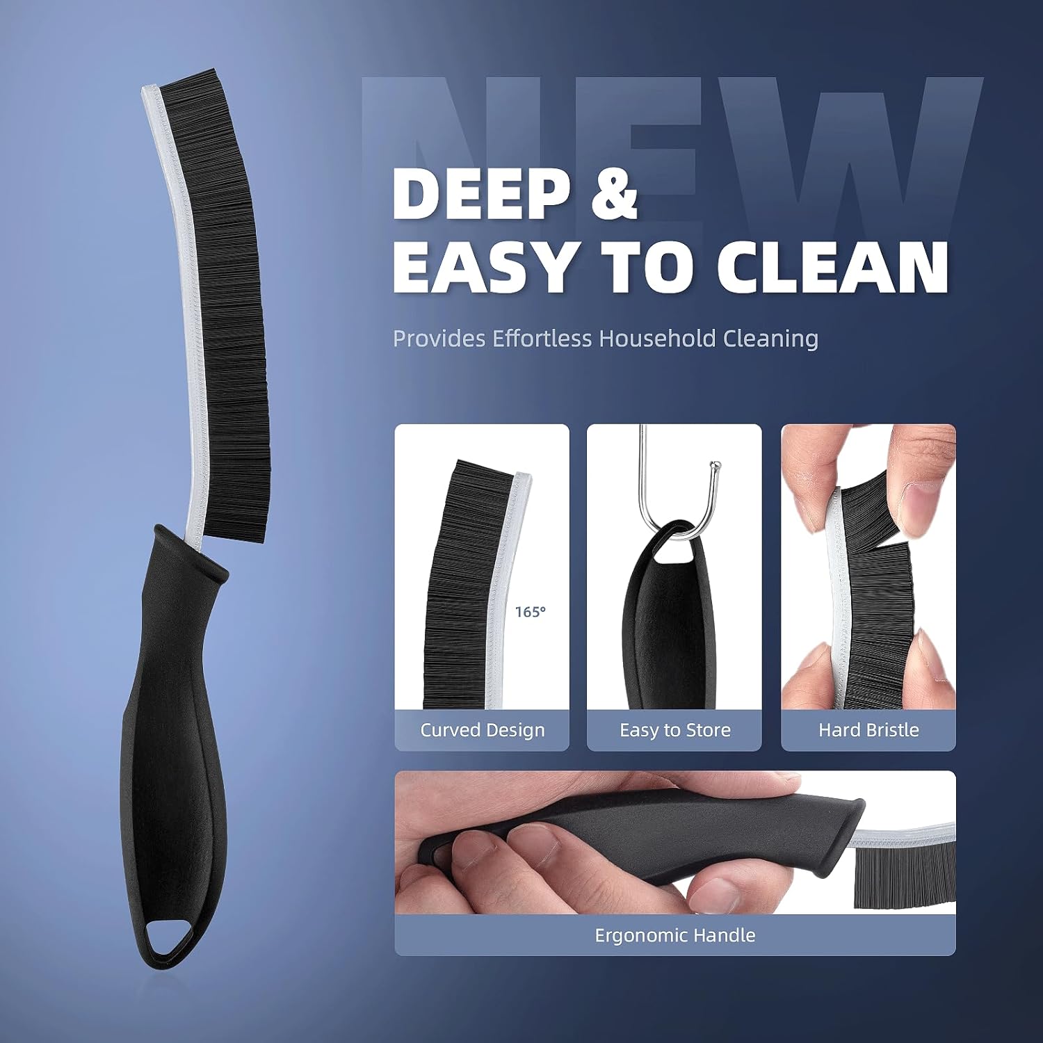 6 Crevice Cleaning Brushes, Cleaner Scrub Brush Tool for Hard to Reach Tight Space, Home Essentials, Cleaning Supplies for Shower, Bathroom, Kitchen, Toilet, Window, fast and free delivery.