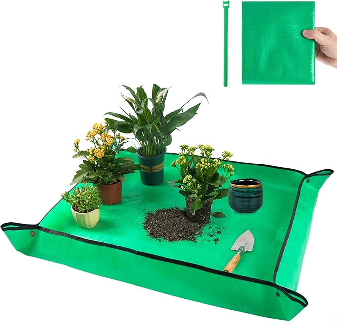39.5"X31.5" Large Repotting Mat for Indoor Plants Transplanting Thick Rectangular Waterproof Rpotting Mat Gardening Gifts for Women,Free and fast shipping.