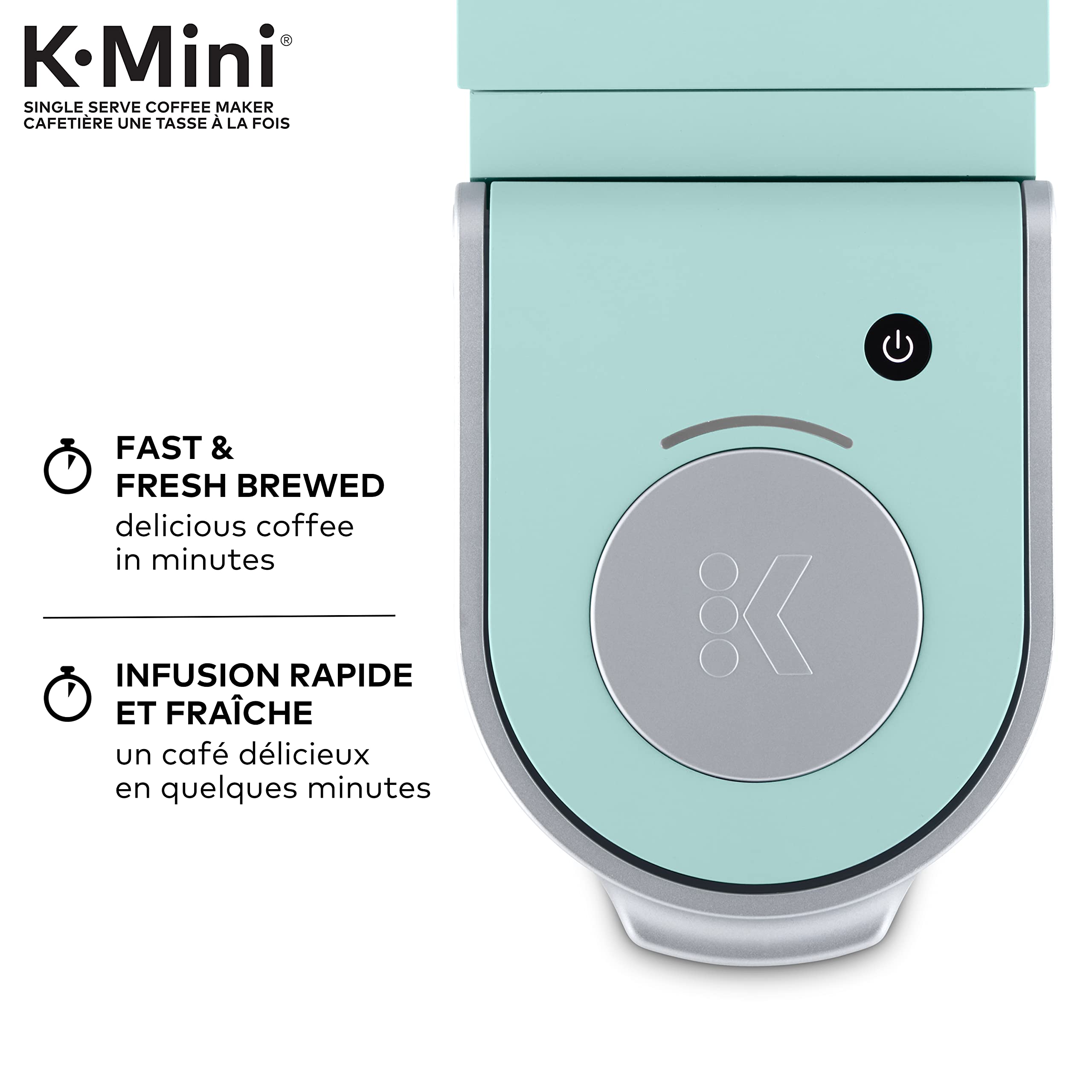 Cymak K-Mini Single Serve K-Cup Pod Coffee Maker, Featuring An Ultra-sleek Design