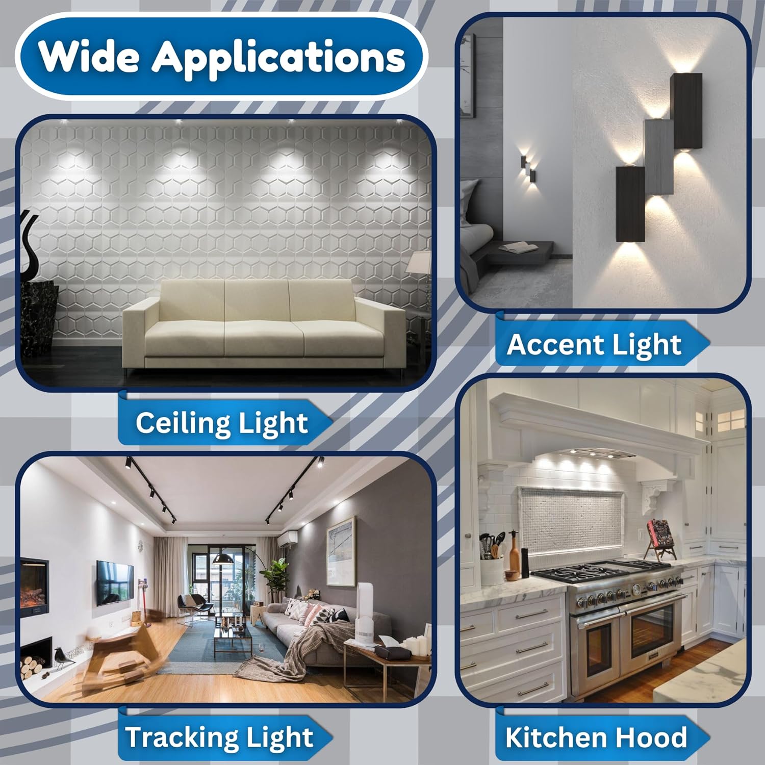 MR16, 50W Equivalent, 3000K, 580LM, Dimmable LED Light Bulb (6-Pack)