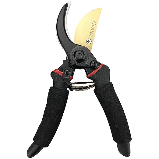 8" Professional Premium Titanium Bypass Pruning Shears (GPPS-1003), Hand Pruners, Garden Clippers..Fast and free shipping