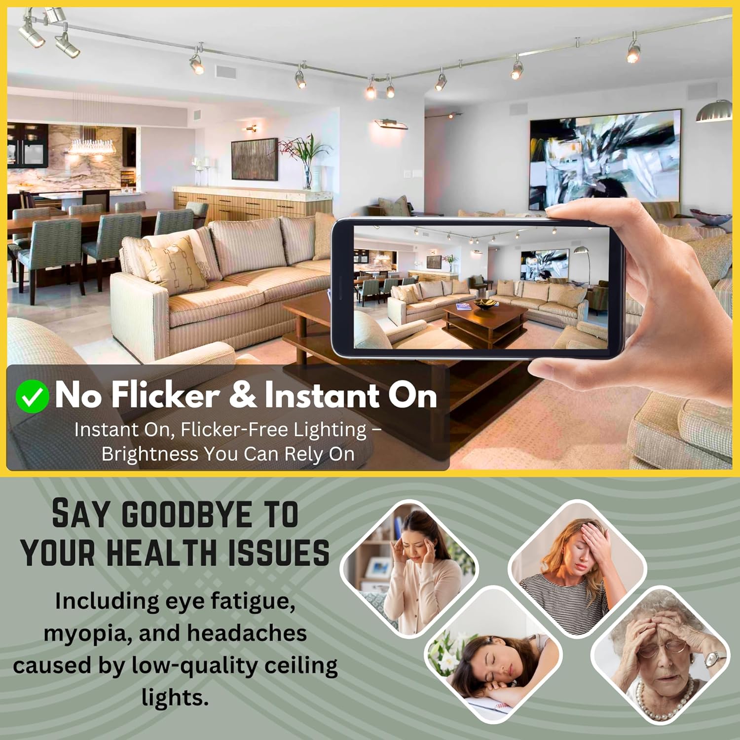 STRAK Gu10 Led Lamp 50w Equivalent, Cri80, Dimmable 4000k Natural White Led Light Bulb (6-Pack)