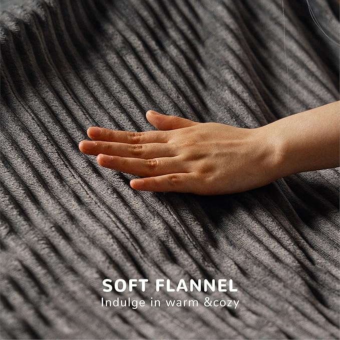 Heated Blanket King Size 100"x90", ETL Certification- 6 Heating Levels Electric Blanket&1-10 Hour Auto Off,Heating Blanket with Dual Controller(Grey).Fast and free shipment.