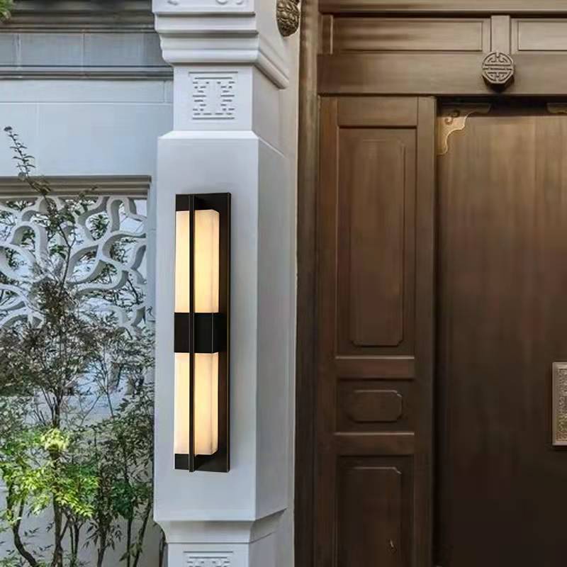 Marble wall lamp outdoor waterproof living room minimalist outdoor courtyard gate villa exterior wall lamp,UL  certification,Free delivery to Canada in 60 days.