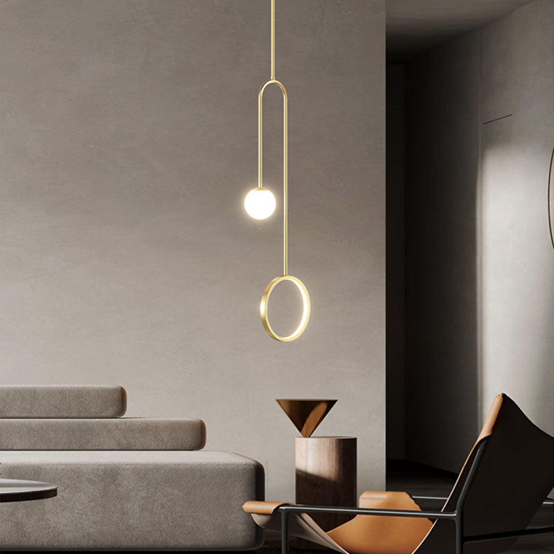 Custom design iron minimalist living, hanging, high glass,  modern ceiling lights, led pendant lights,(Pack of two), Certification ETL,Free shipping to  Canada,  delivery 60days.