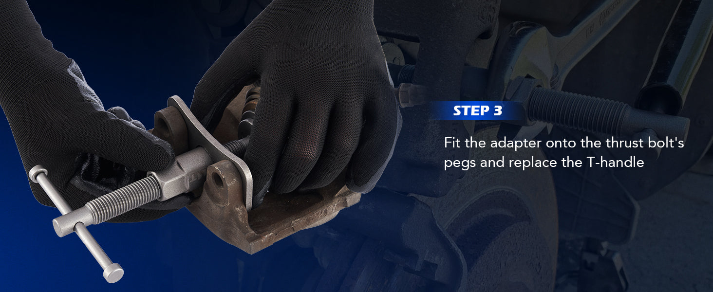 Motor Tech 24pcs Brake Caliper Tool, Heavy Duty Brake Caliper Compression Tool Caliper Piston Tool for Brake Pad Replacement Reset, with Thrust Bolt Assemblies Retaining Plates 18 Disc Adapters,free and fast shipping.