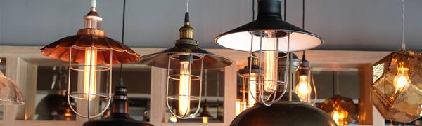 LED 60W Equivalent Clear Filament, 2700K, T30 Edison Base E26, 600LM, CRI90, Dimmable LED Light Bulb (4-Pack)