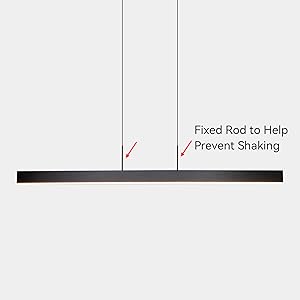 Linear LED Pendant Light Black, 31W Dimmable Dining Room Light Fixtures,ETL Certified, Modern Ceiling Hanging Kitchen Island Lighting Fixtures, 35.4"L Linear Chandelier, 3000K,fast and free shipping.