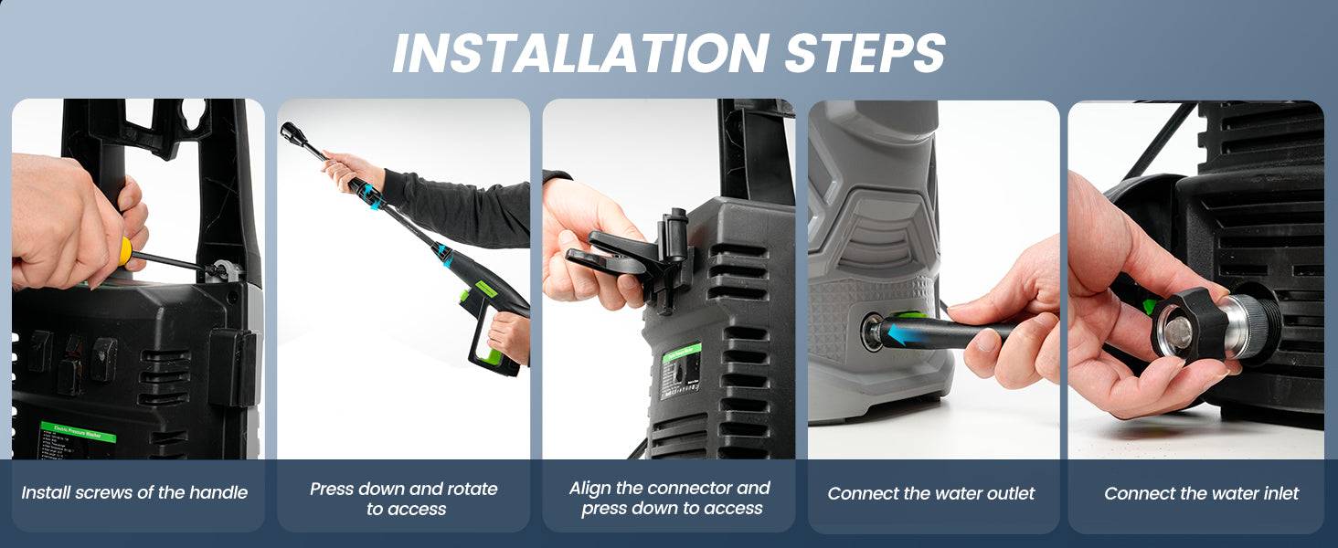 Pressure Washer, 4000PSI 2.6 GPM Max Power Washer with Foam Cannon 23FT Hose PATOOLIO Electric High Pressure Washer for Fences, Patios, Decks, Patios and Cars Visit the Patoolio Store,Free and fast delivery.