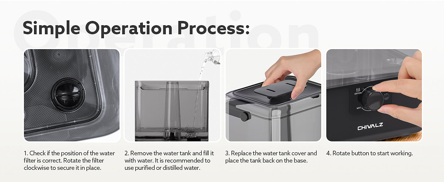 6L Humidifiers for Bedroom Large Room, Home,Cool Mist Top Fill Humidifier for Baby Nursery and Plants, 26dB Quiet, Nightlight, 50H Runtime, Oil Diffuser, 360° Nozzle Anti-dry Burn,White Colour.Free and fast delivery.