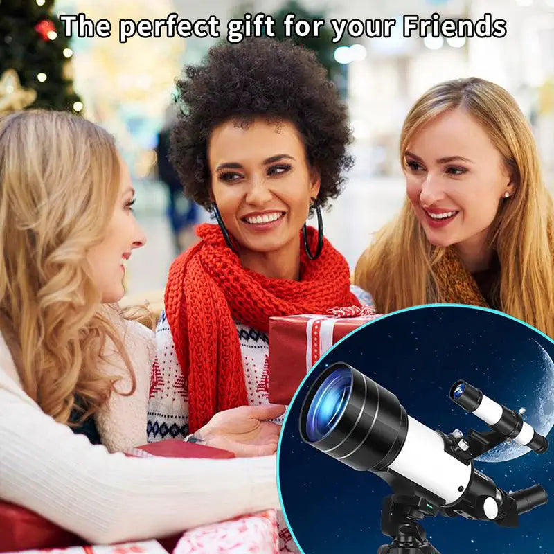 HD 150X Astronomical Telescope High-Powered,Portable with 700mm Aperture (HD Refractor, Tripod, Phone Adapter) Ideal for Stargazing and Space Exploration, Free and fast shipping.