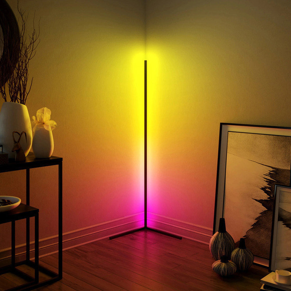 Nordic Modern Home Decorative Remote Controlled Tripod RGB Corner Led Floor lamp - UL Certified