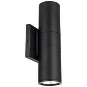 Up & Down Led Wall Sconce integrated Led  Outdoor Light Fixture 23w 2200 Lm, 3CCT,3000K,4000K,5000K  Waterproof,  Black-CETL/ETL -1 Pack