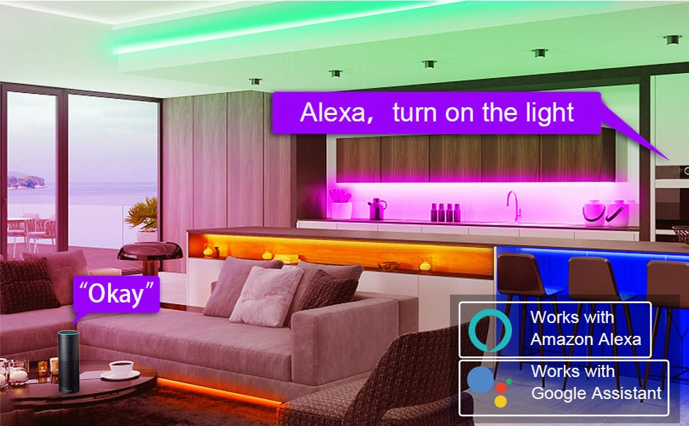 Led Lights Strip for Bedroom 65.6ft,Music Sync Color Changing Led Strip Lights,App+Remote Control,5050 RGB LED Lights for Room Home Decor,Party,Christmas Lights Decoration,Free shipping fast delivery.