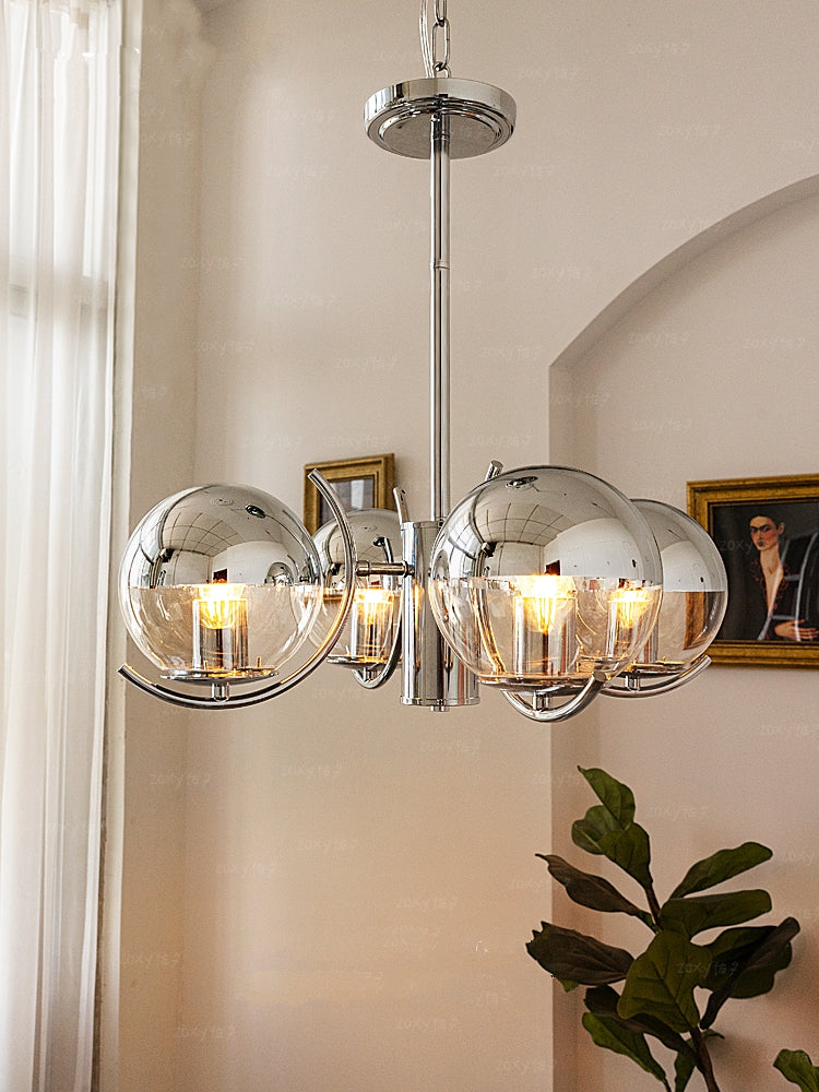 STRAK Bauhaus Chandelier Retro Industrial Pendant Bulb Modern Minimalist Design Luminaire for Living Room Bedroom Ul