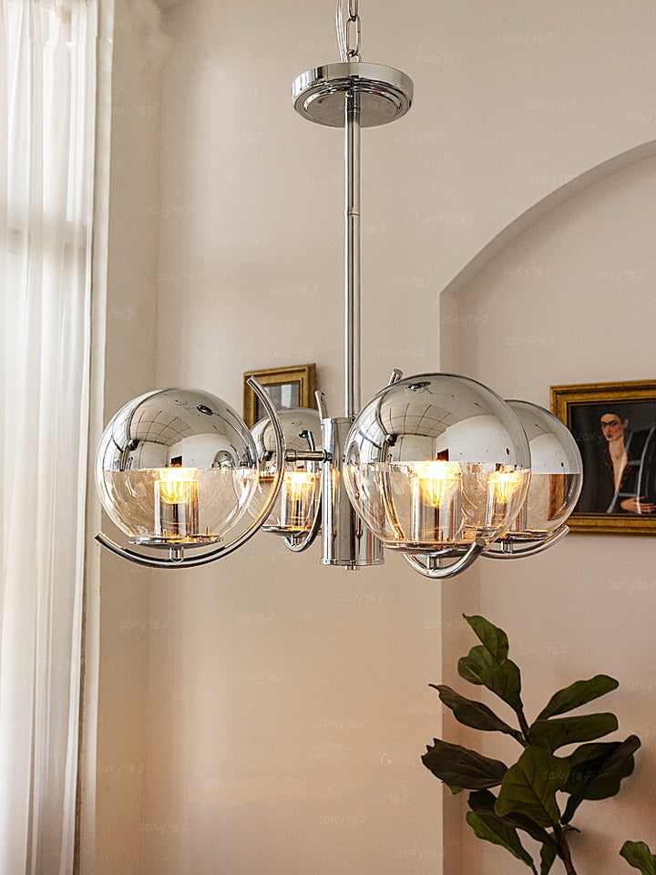 STRAK Bauhaus Chandelier Retro Industrial Pendant Bulb Modern Minimalist Design Luminaire for Living Room Bedroom Ul