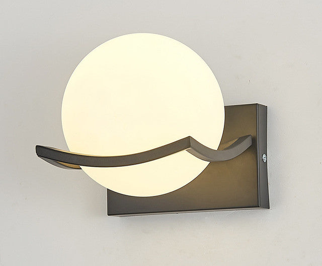 Nordic Glass Globe Led27 Black Metal Wall Lamp Simple Modern Led Lamp Fixtures Led Wall Sconces Indoor Lighting UL, FREE SHIPPING TO VANCOUVER CANADA.,DELIVERY 60 DAYS.