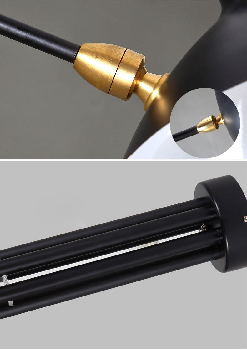 Modern Sunrise Chandelier Ceiling Lamp Iron Art Home Decor Industrial Duckbill Light for Living Room Bedroom Loft Ul