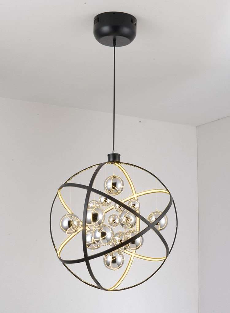 STRAK Nordic Living Room Pendant Lights Modern Round Led Pendant Lamps Fashion Fixtures Bedroom Hanging Lighting