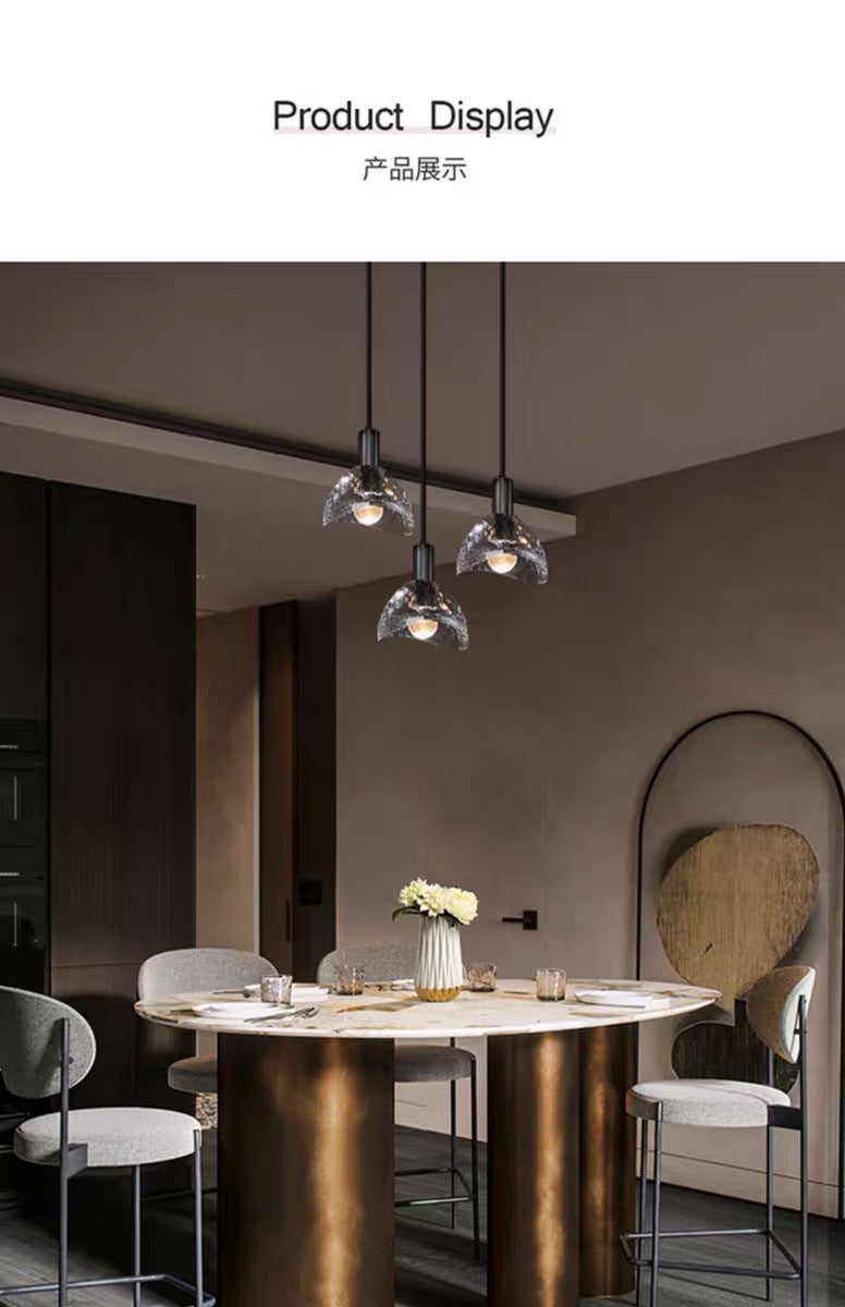 Postmodern copper glass hanging lights for living/dining room decoration, modern lighting accessories for bedroom, night table and cafeteria.Certification UL,, Free shipping to Canada