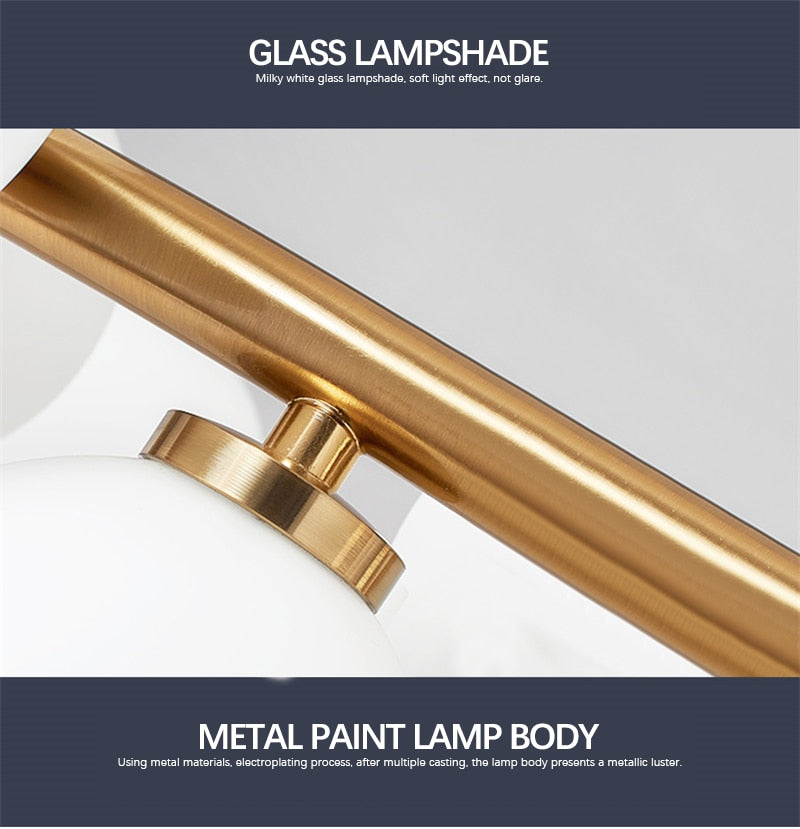 Modern Nordic G4 Led Chandelier Style White Glass Ball Lamp For Living Room Kitchen Lighting Decoration Home Ceiling Fixtures.Certification: UL