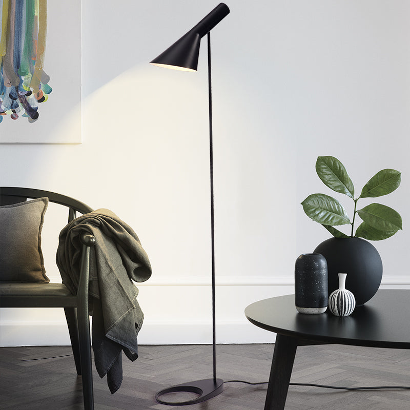 Corner Floor Lamp, Table Wall Led Flushmount Lamps E27 Led Black White Floor Lights Arne Jacobsen for Living Room Nordic Decoration Home Certification  UL, Free shipping to Canada