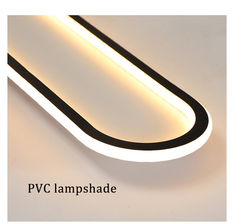 STRAK 120Cm Simple Led Ceiling Light Fixture 110v-220v Corridor Black Gold Indoor Gold Living Ceiling Lamp Ul