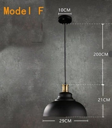 STRAK Loft Pendant Lamps Retro Chandelier Pendant Light Industrial Style Iron Pot Cover Lamp Ul