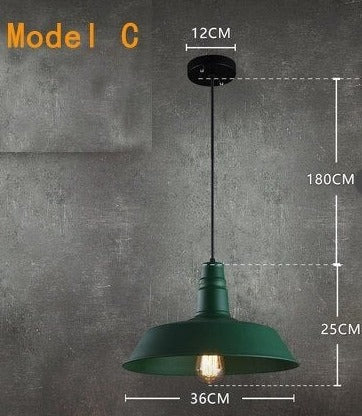 STRAK Loft Pendant Lamps Retro Chandelier Pendant Light Industrial Style Iron Pot Cover Lamp Ul