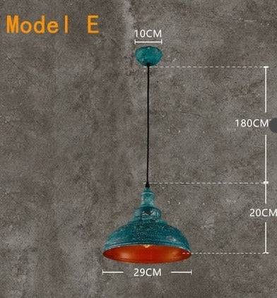 STRAK Loft Pendant Lamps Retro Chandelier Pendant Light Industrial Style Iron Pot Cover Lamp Ul