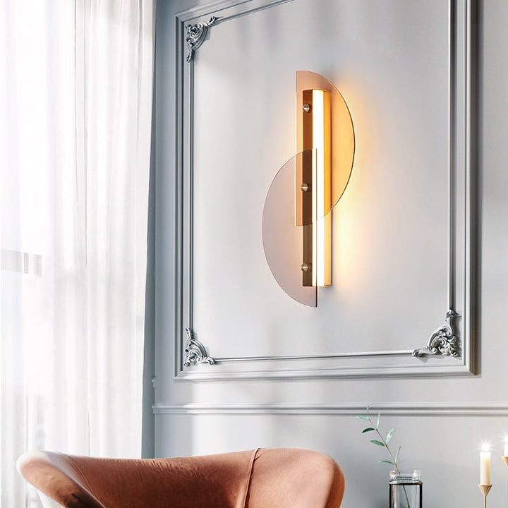 Modern Creative Crystal Wall Lamp Background Wall Decoration Living Room Nordic Staircase Corridor Bedroom Bedside Wall Lamp