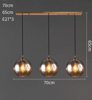 Nordic Pendant Lights Simple Suspension Luminaire Restaurant Glass Pendant Lamp Lighting Fixtures Cafe Study